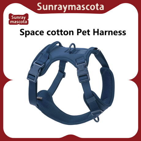 Sunraymascota ODM Customizable LOGO Adjustable Breathable Fashion Simple Neoprene Dog Harness 