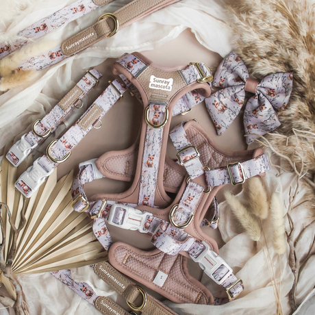 Sunraymascota Reflective Padded Lights Dog Vest Harness Breathable Easy on No Pull Dual D-Rings Comfort Control