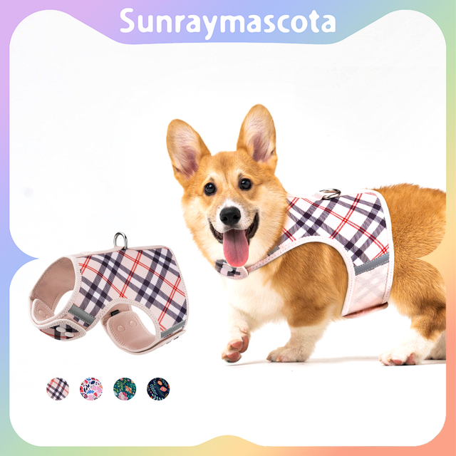 Sunraymascota Dog Harness Manufacturer Reflective No Pull Dog Leash and Harness Dog Vest Harness for Walking Small Dog Harness Medium