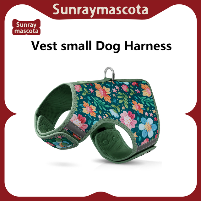 Sunraymascota Custom Luxury Pet Dog Harness FashionDog Harness Personalized Adjustable Dog Harness 