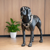 Sunray Mascota Matte Black Fiberglass Weimaraner Dog Mannequin 