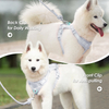 Custom Luxury Dog Harness Manufacturers Puppy Leash Collar Adjustable Breathable Neoprene Dog Harness Sets Personalized Dog Harness 