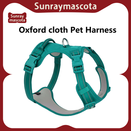 Sunraymascota Dog Harness Manufacturers Adjustable Oxford Dog Harness Reversible Dog Harness Set Luxury Design Custom Dog Harness
