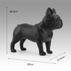 Sunray Mascota Matte Black Fiberglass French Bulldog Dog Mannequin 