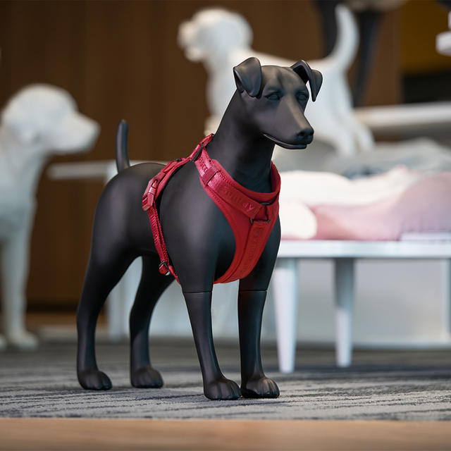 Sunraymascota Matte Noir en fibre de verre Smooth Fox terrier chien mannequin 