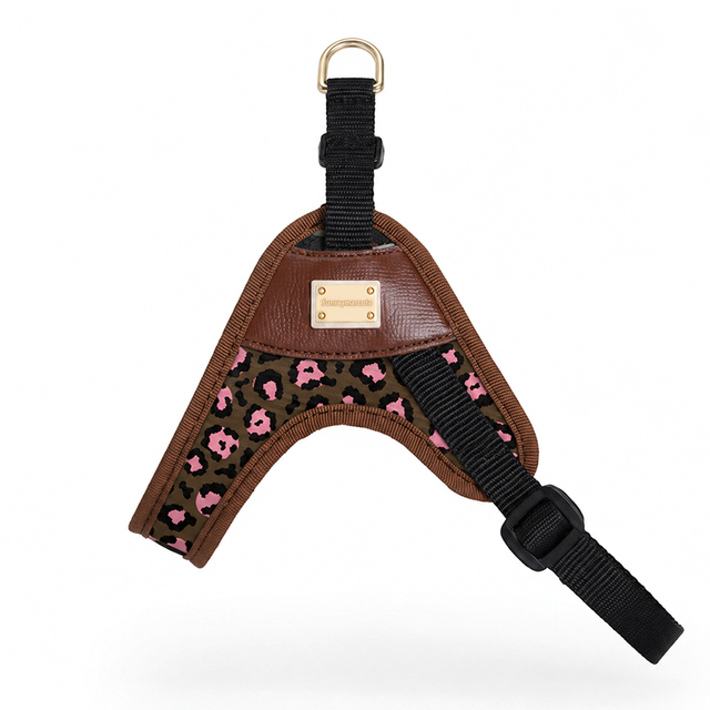 Sunraymascota Custom Personalised Dog Harness Manufacturer Durable Luxury Arnes Para Perros Leopard Print Harness for Dog