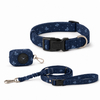 Sunraymascota Bowknot Print Denim Fabric Fashion Adjustable No Pull Comfortable Vest Luxury Small Dog Puppy Dog Harness Set